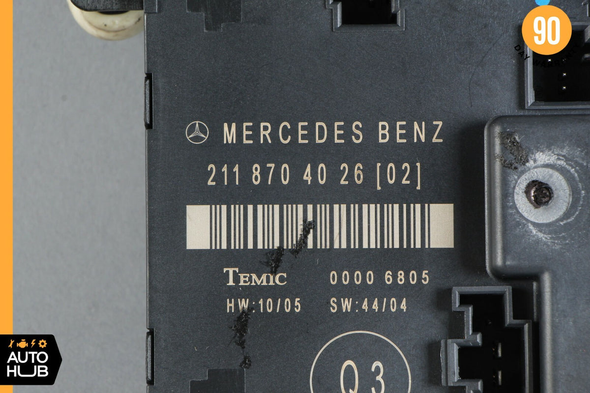 07-09 Mercedes W211 E350 E320 E550 Rear Left Door Control Module 2118704026 OEM - photo 10