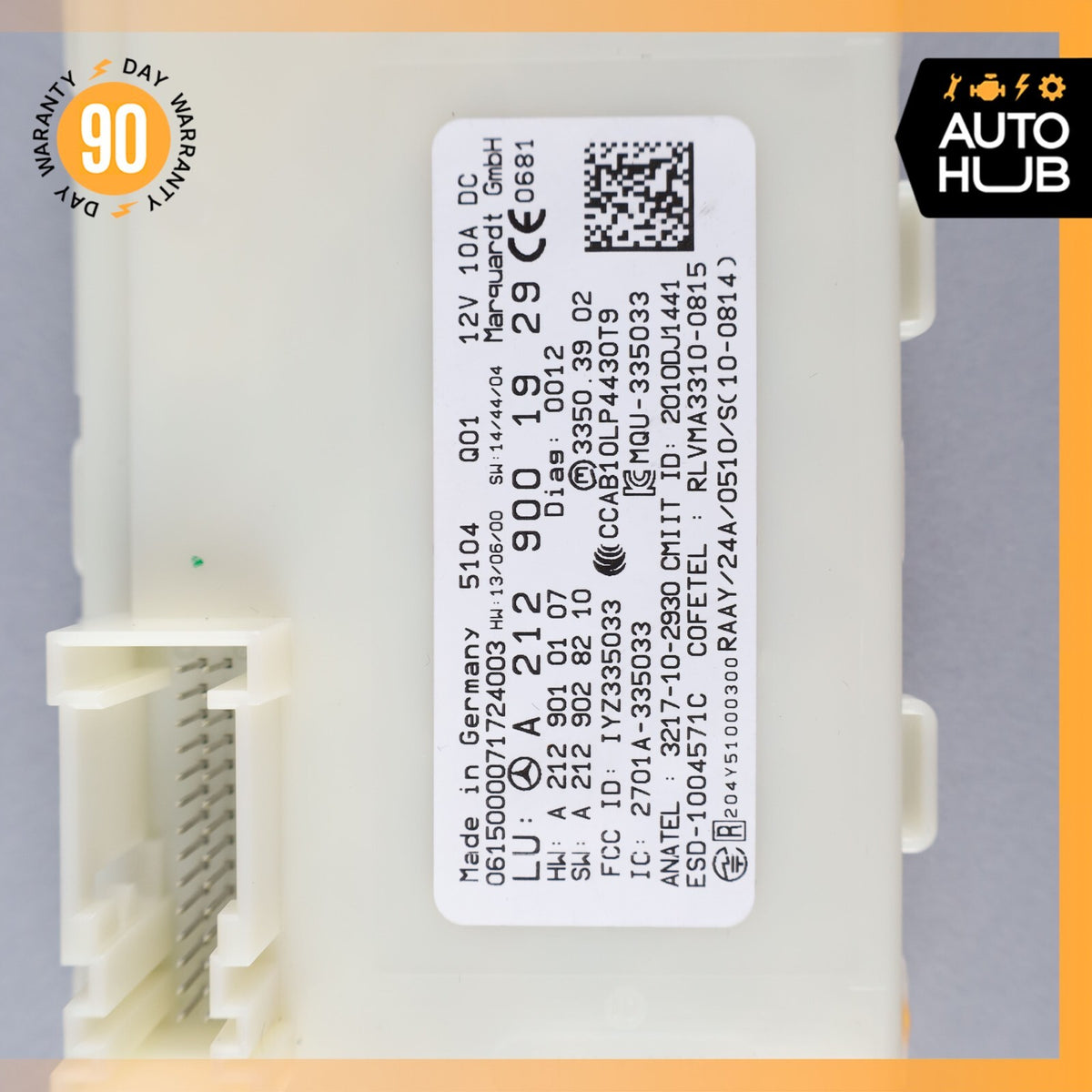 13-20 Mercedes W212 E350 CLS400 SL550 E550 Keyless Go Entry Control Module OEM - photo 8
