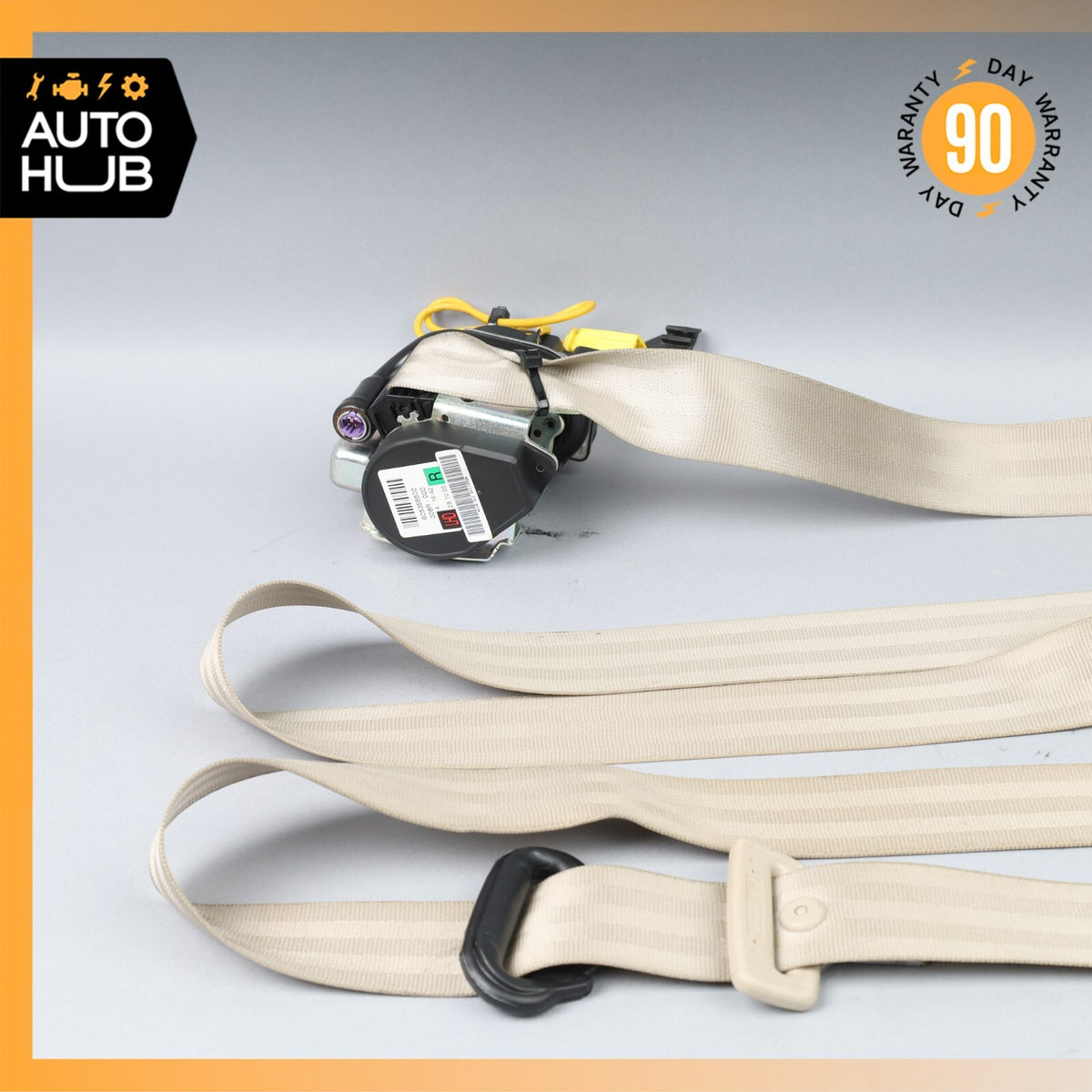 06-13 Bentley Continental Flying Spur Front Right Side Seat Belt Beige OEM 80k - photo 12