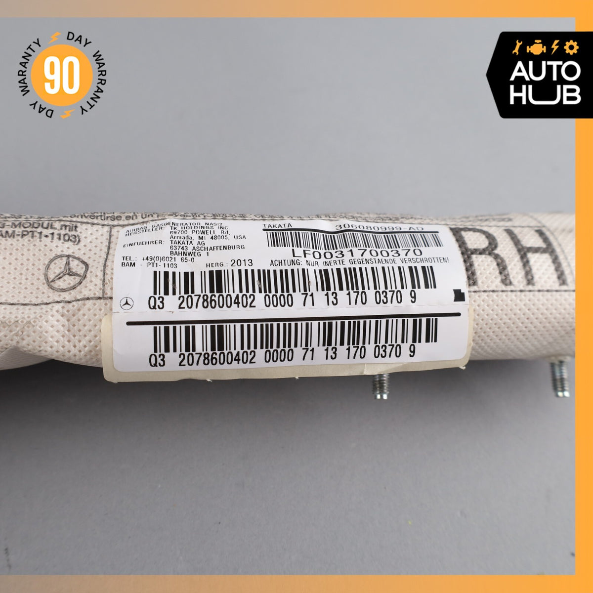 Mercedes W207 E350 E550 C250 Front Right Side Seat Airbag Air Bag OEM - photo 14
