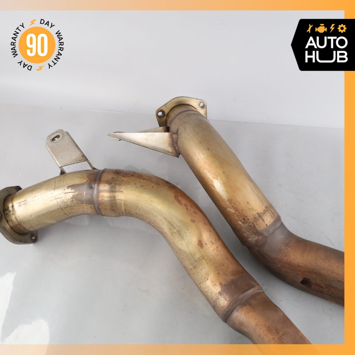 Bentley Continental GT 6.0L Exhaust Downpipe Left & Right Side Set OEM - photo 12