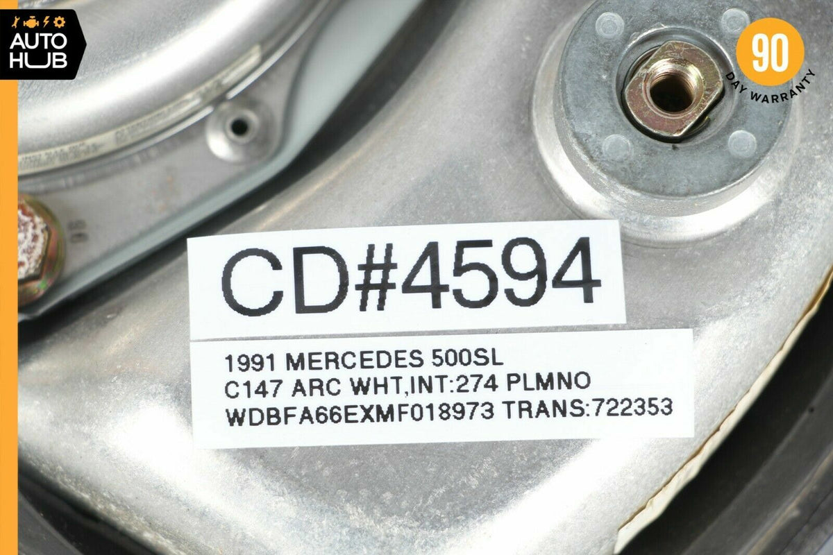 90-92 Mercedes R129 500SL 300SL Driver Steering Wheel Airbag Air Bag Brown OEM - photo 11