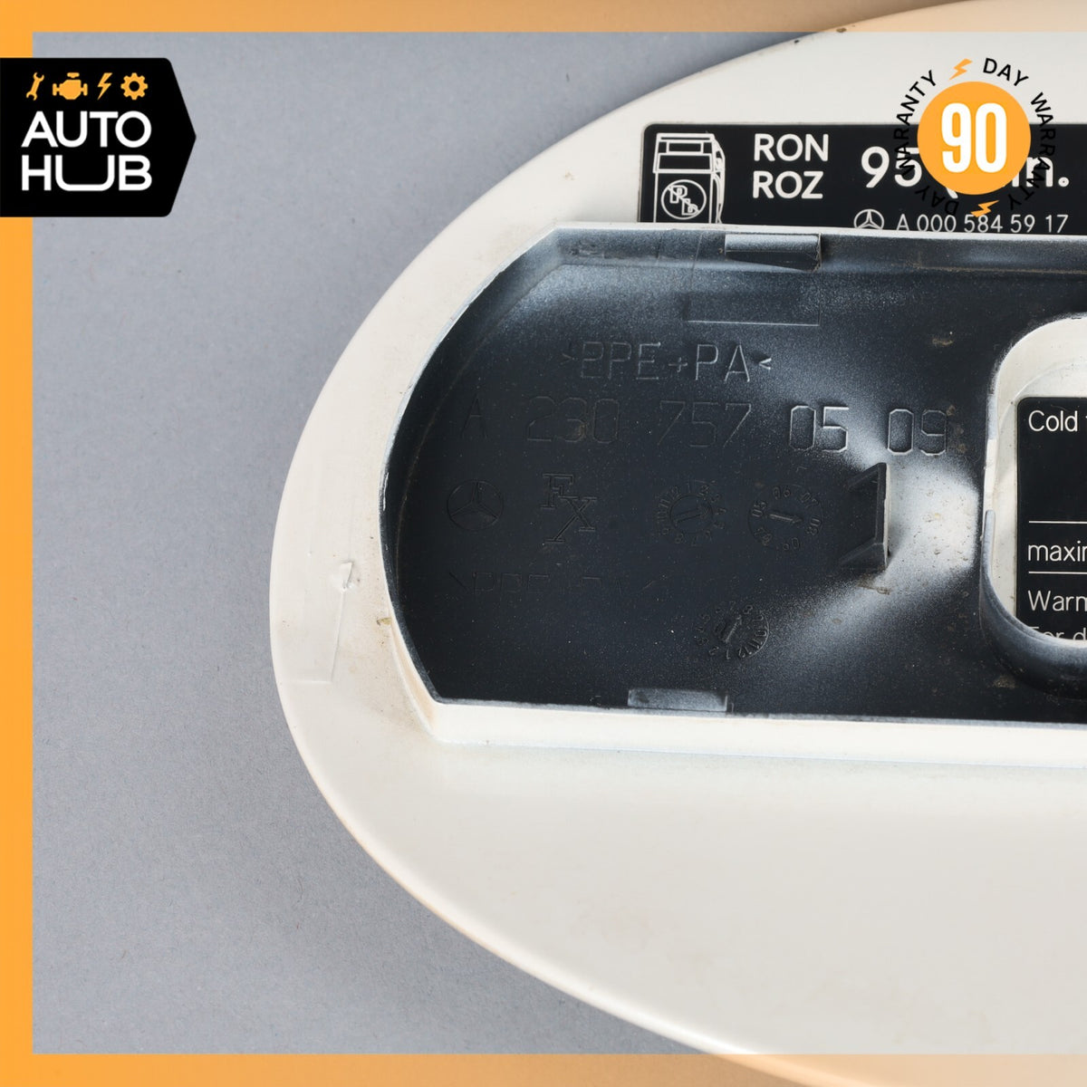 03-12 Mercedes R230 SL550 Fuel Filler Gas Tank Door Flap Lid 2307570509 OEM - photo 7