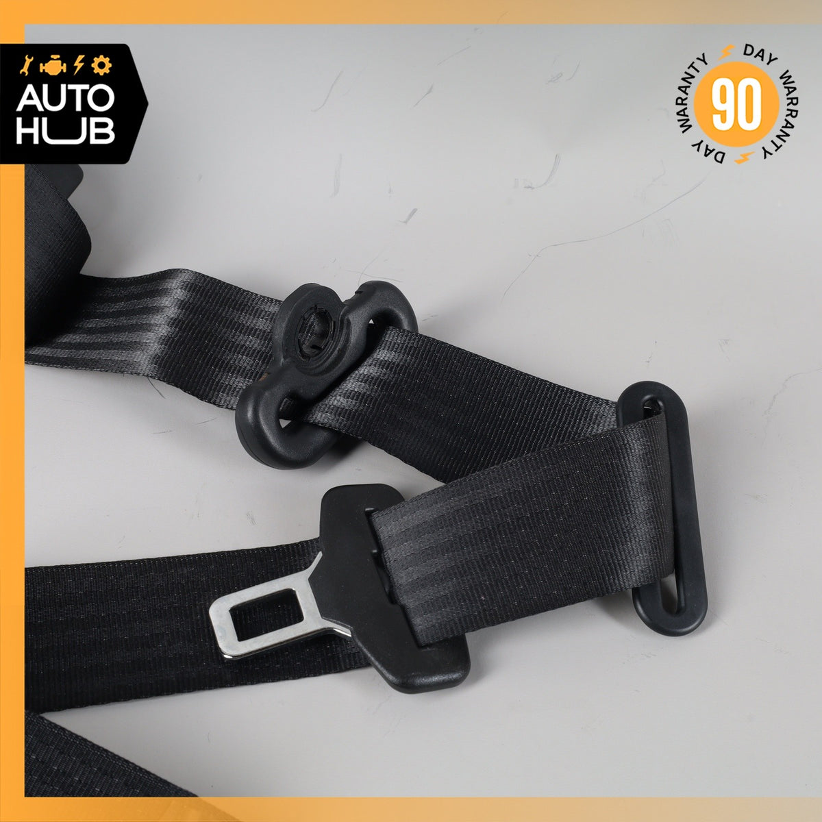 02-07 Maserati M138 4200 Coupe GT Rear Right Passenger Side Seat Belt Black OEM - photo 4