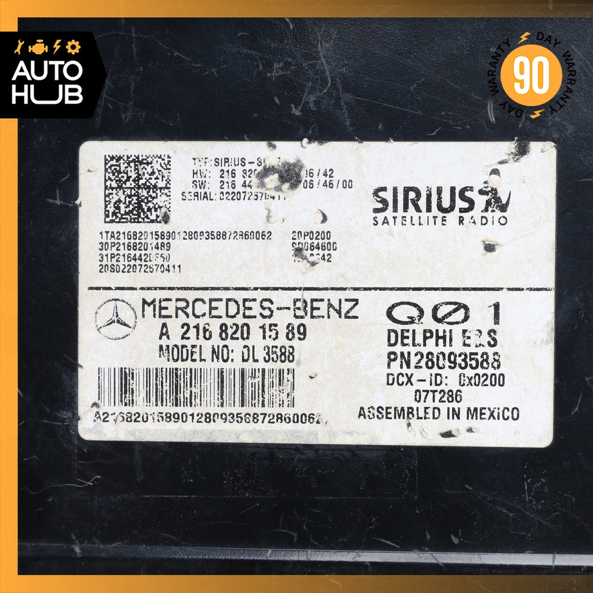 Mercedes W216 CL550 S600 C300 SLK350 Sirius Satellite Radio Module Receiver OEM - photo 2