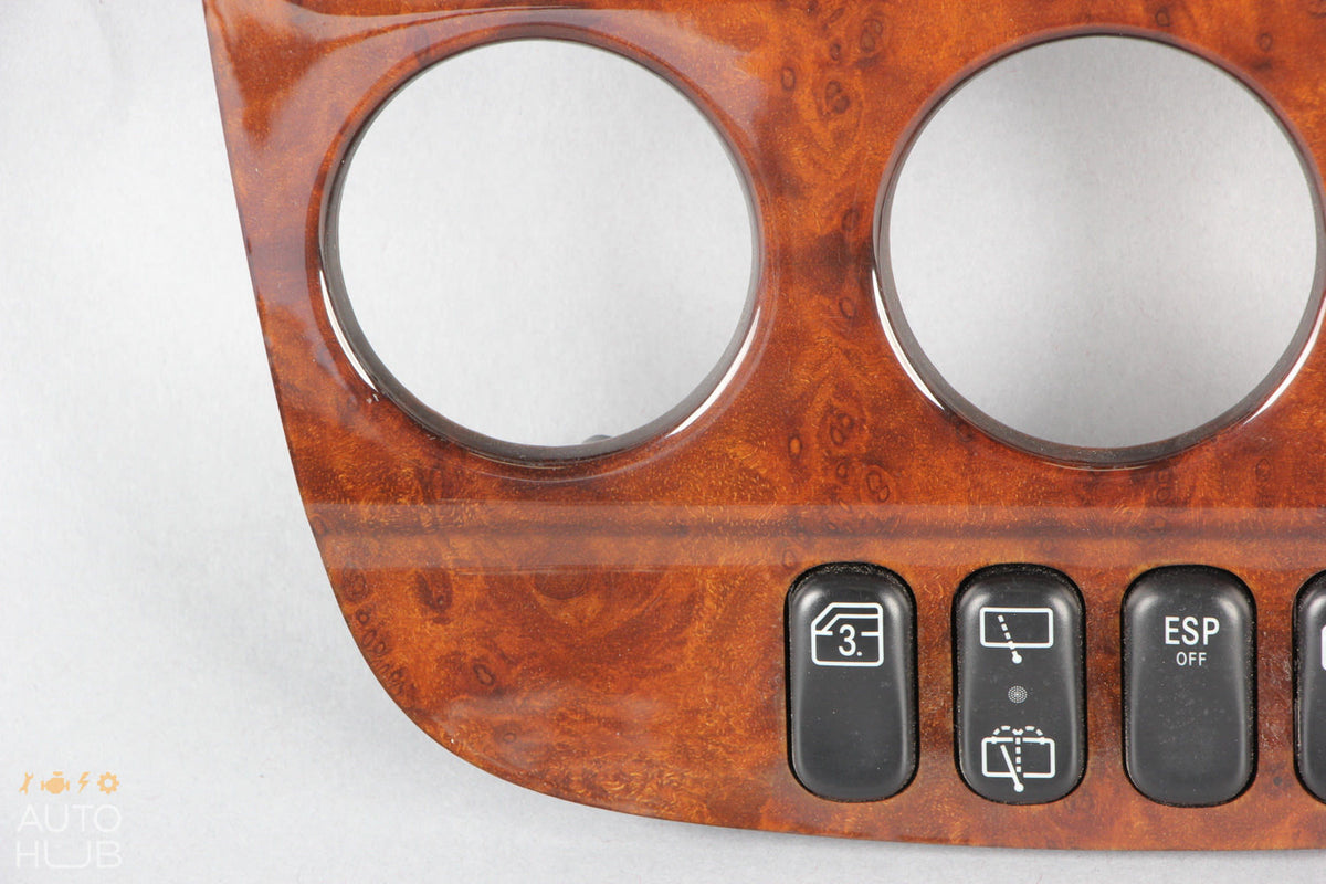 02-05 Mercedes W163 ML320 ML350 ML500 Center Console Trim Bezel Wood OEM - photo 6