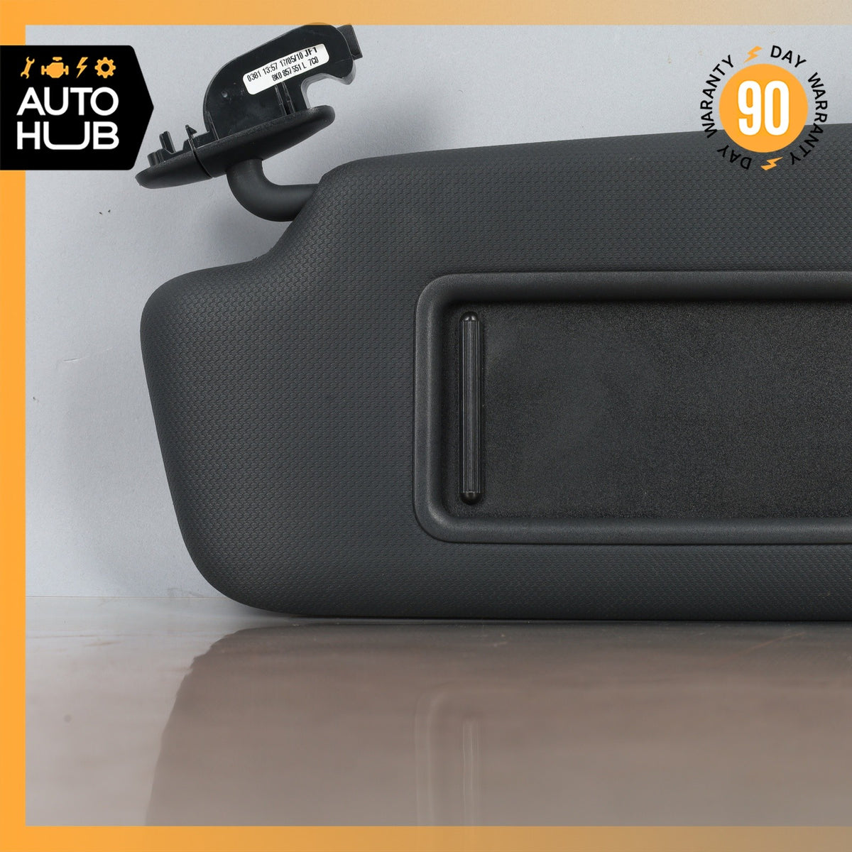 09-12 Audi 8R Q5 Left Driver Side Sunvisor Sun Visor Black OEM - photo 3