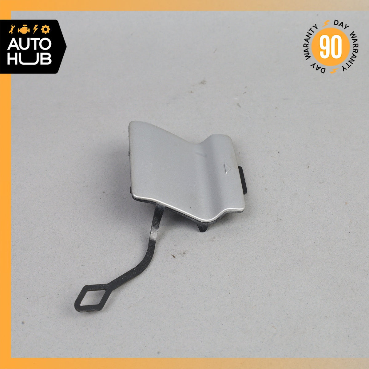 11-16 BMW F10 528i 535i 550i Rear Bumper Tow Hook Cover Cap Silver OEM - photo 2