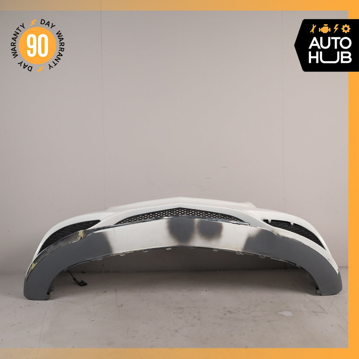 14-17 Mercedes W207 E400 E550 AMG Sport Front Bumper Cover Assembly White OEM - photo 13