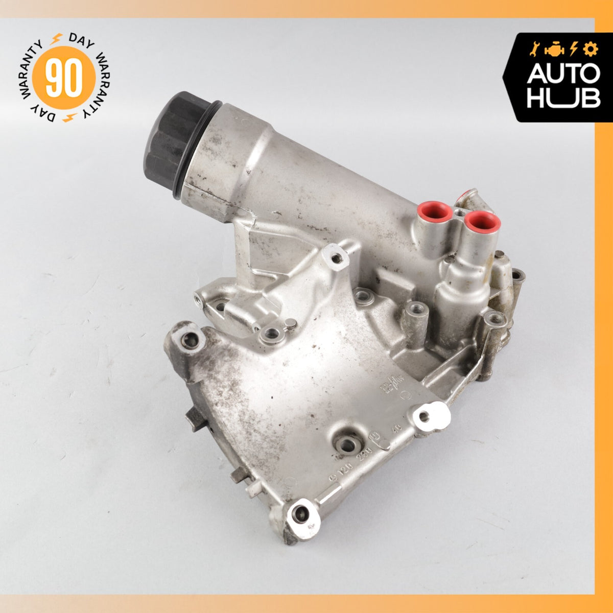93-02 Mercedes R129 SL600 600SL M120 Engine Motor Oil Filter Housing OEM 92k - photo 1