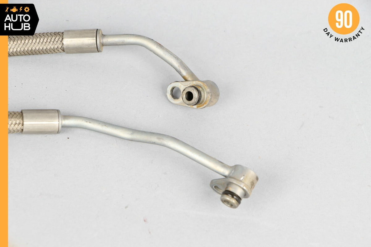 Mercedes W221 S550 Right & Left Engine Motor Charger Feed Oil Hose Line Pipe Set - photo 3