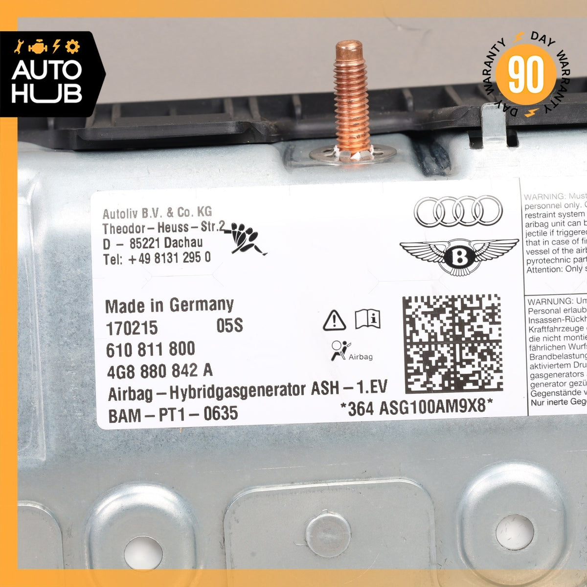 Audi C7 S6 A7 S7 Right Dashboard Lower Knee Panel Airbag 4G8880842A OEM - photo 8
