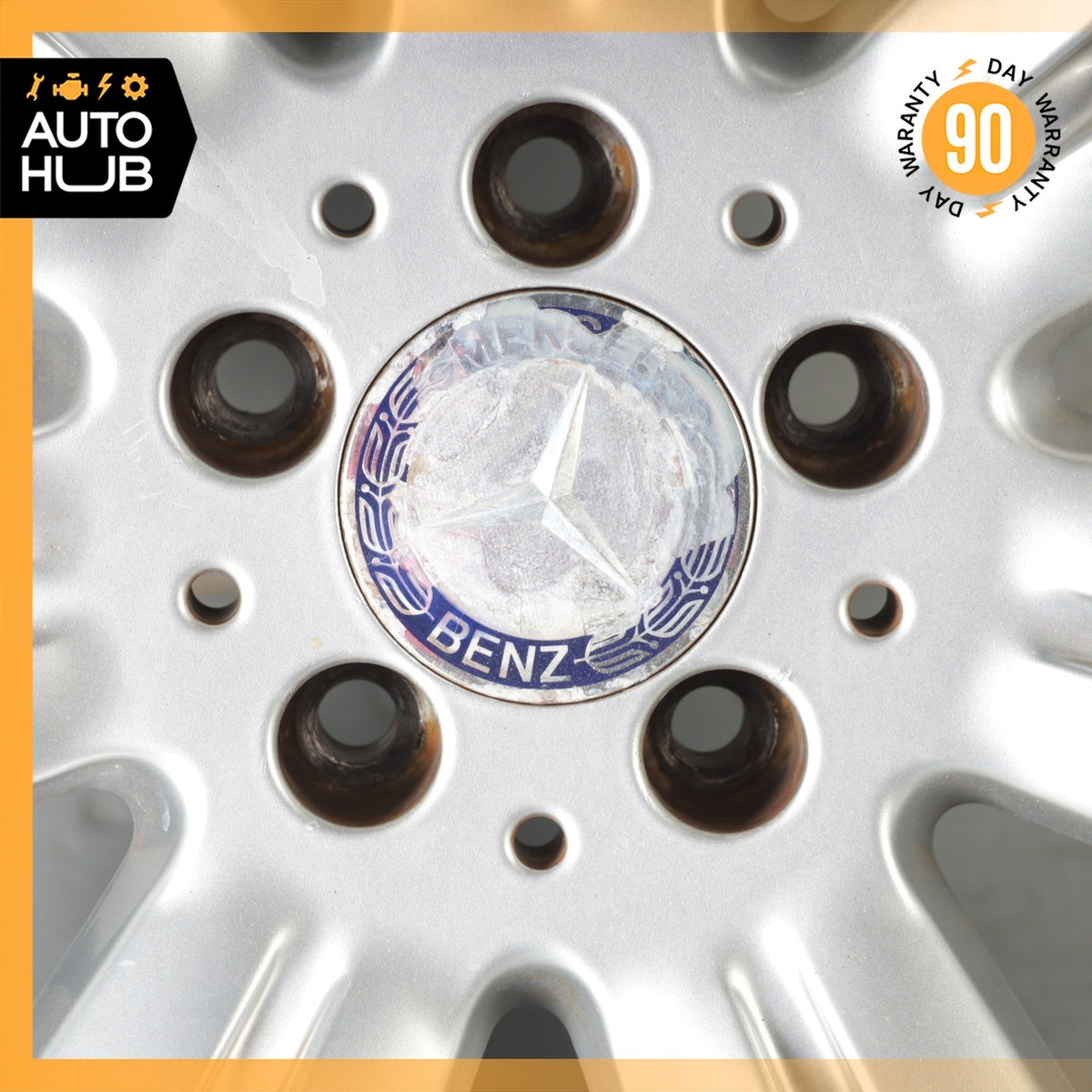 Mercedes W221 S400 S550 CL550 8.5 x 18 18" Wheel Rim Silver 2214017402 OEM - photo 6