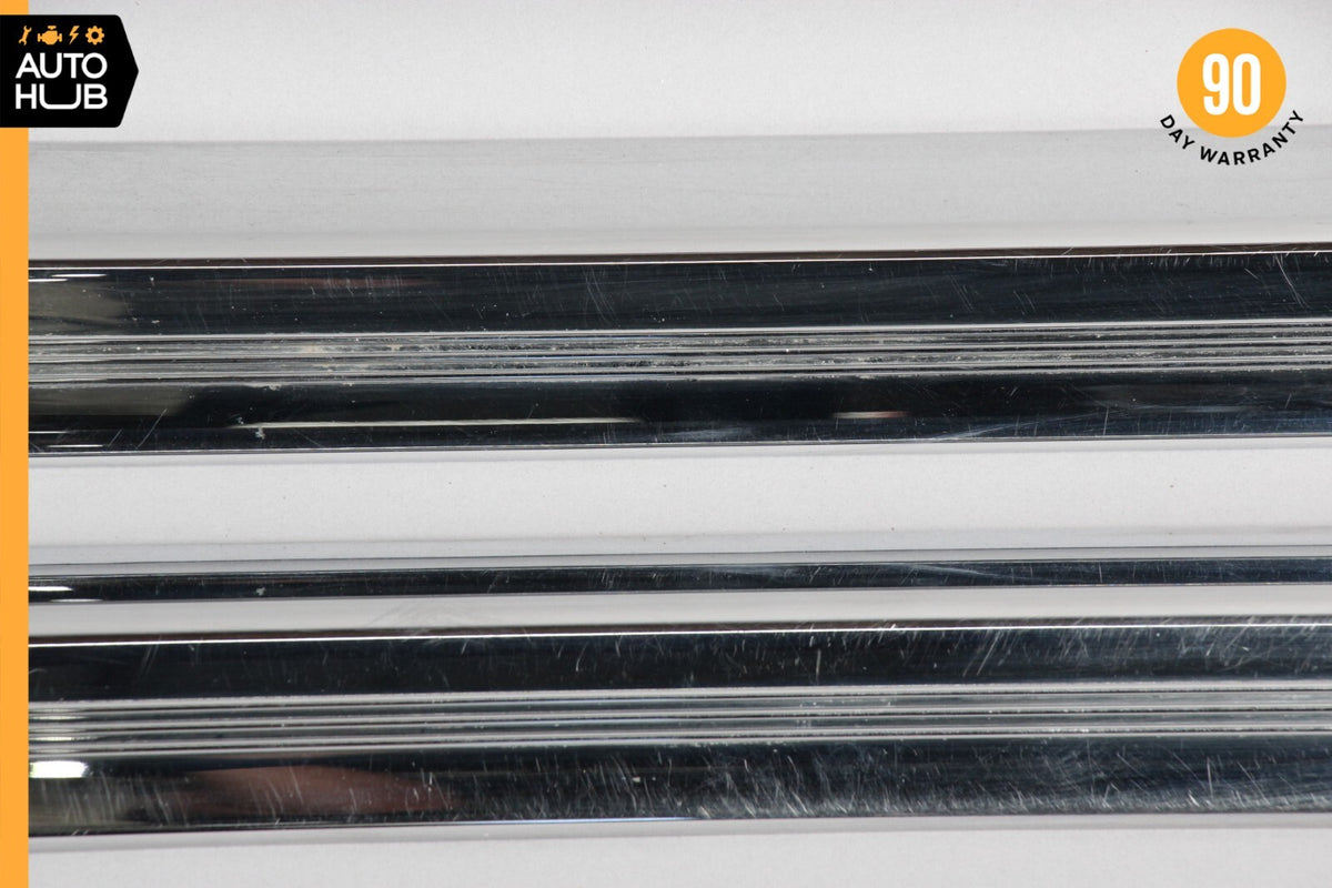 03-06 Mercedes W215 CL500 CL55 AMG Door Step Sill Cover Right & Left Set OEM - photo 4