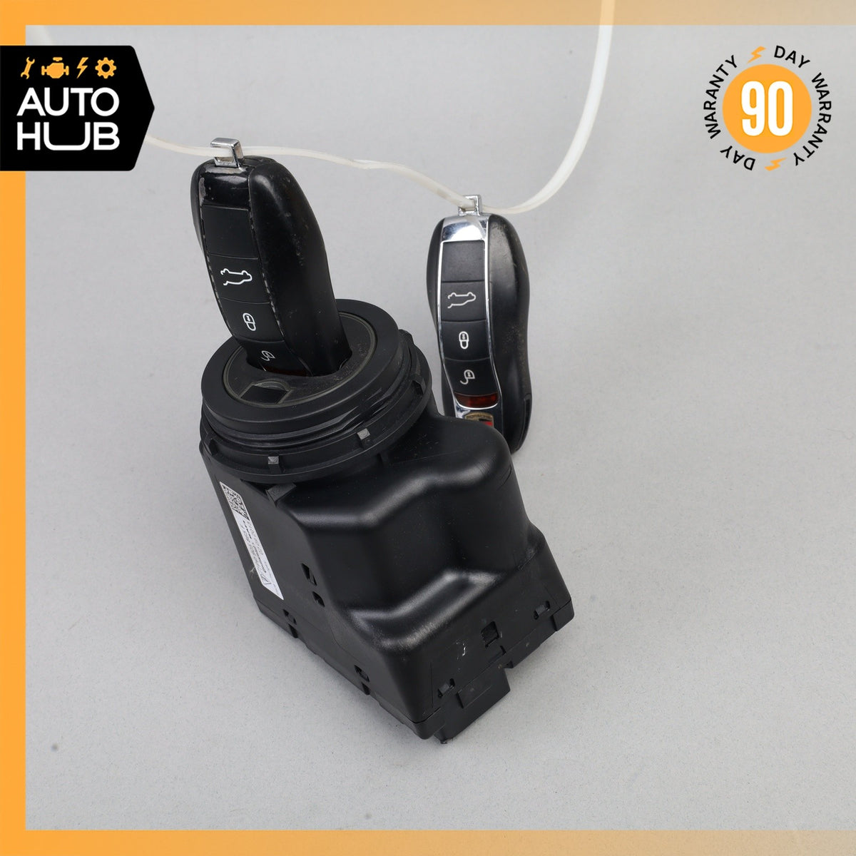 11-18 Porsche Cayenne 958 Turbo Start Ignition Switch Module w/Key OEM - photo 1