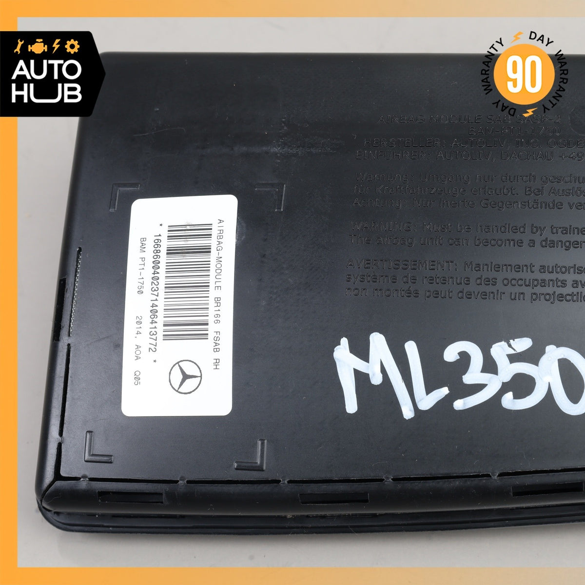 Mercedes W166 ML350 GL450 GLS450 Front Right Passenger Side Seat Airbag SRS OEM - photo 2