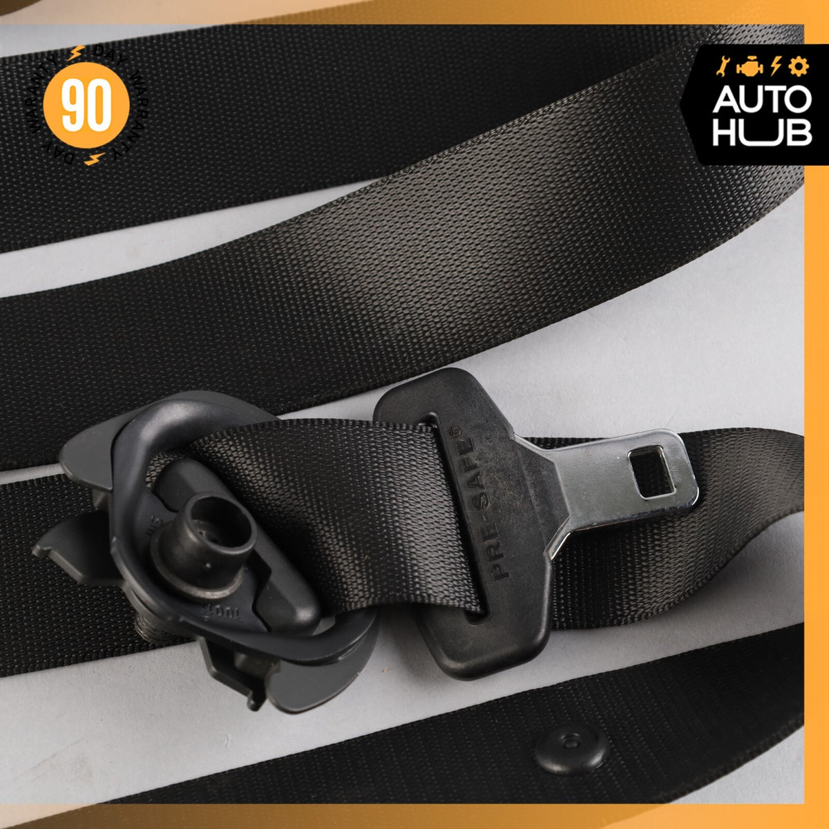 10-13 Mercedes W221 S400 S63 AMG Seat Belt Front Right Passenger Side Black OEM - photo 6