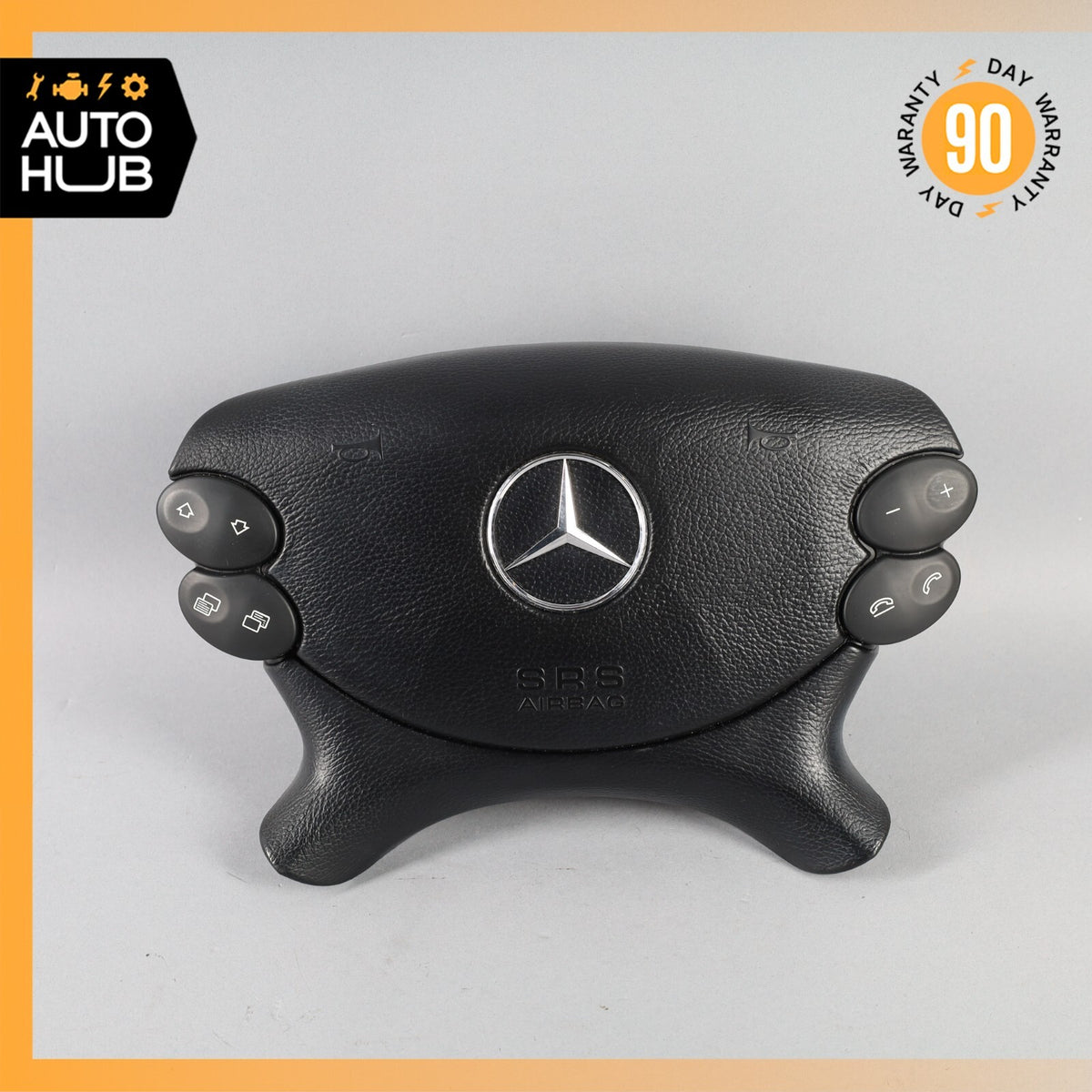 Mercedes W211 E350 CLS55 CLK350 SL500 Steering Wheel Airbag Air Bag Black OEM - photo 1