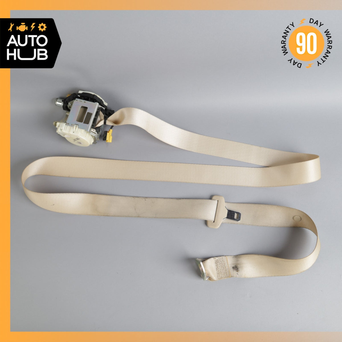 07-14 Mercedes W216 CL550 CL600 Rear Left Driver Side Seat Belt Beige OEM - photo 1