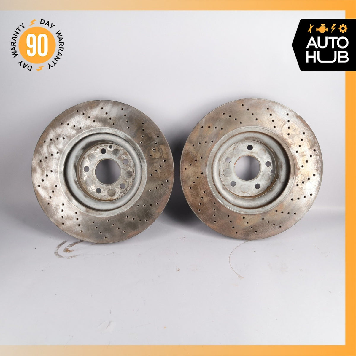Mercedes R230 SL55 SL65 AMG SL600 CL550 Front Brake Rotors 2304210712 OEM 76k - photo 13