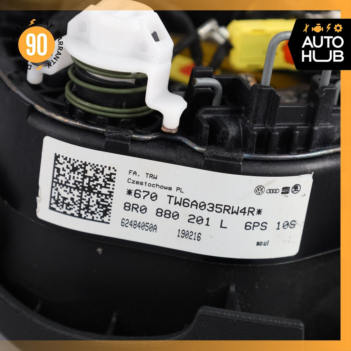 13-17 Audi 8R Q5 SQ5 Steering Wheel Airbag Air Bag Black 8R0880201L OEM - photo 17