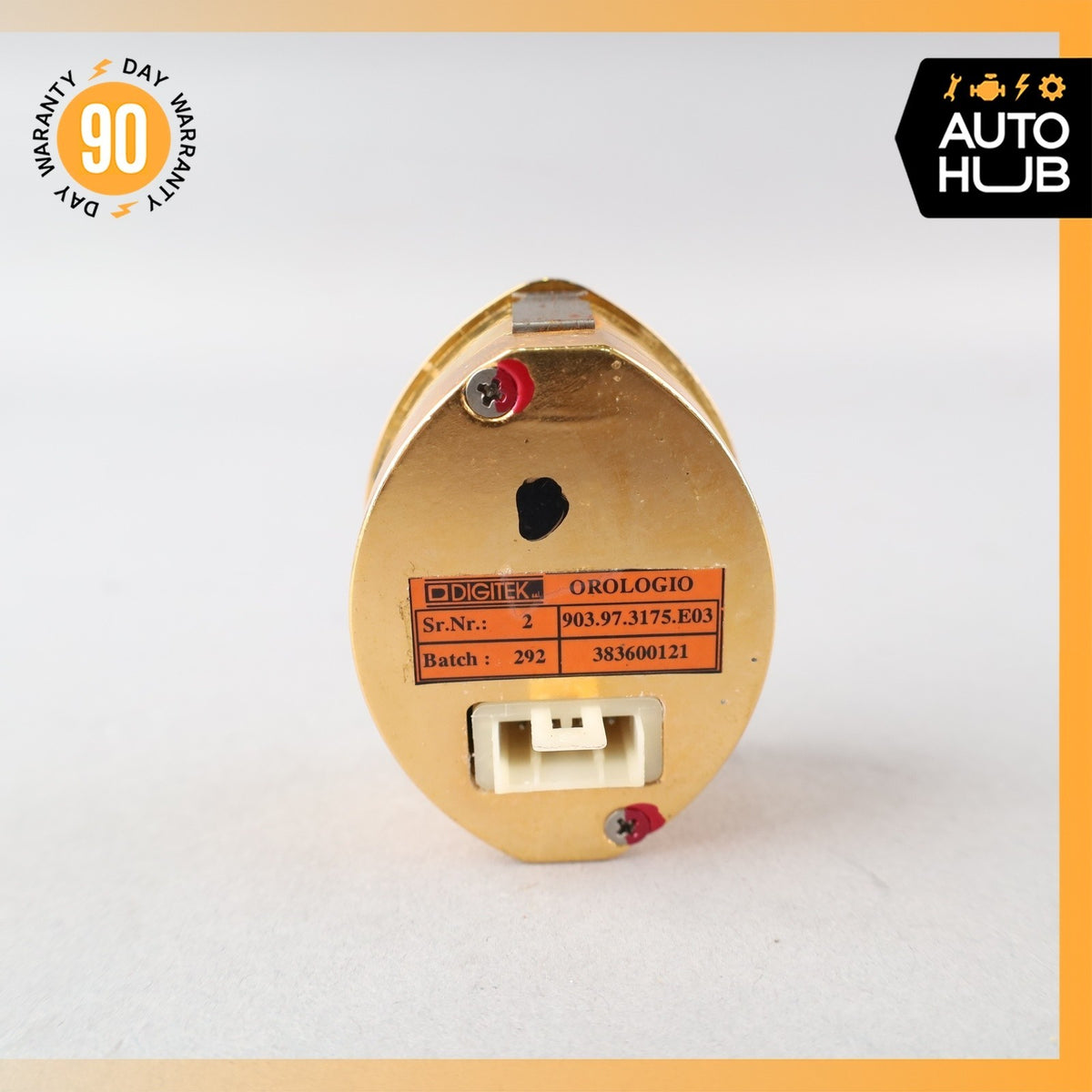 00-07 Maserati M138 4200 Coupe 3200 Center Dashboard Analog Gold Clock OEM 27k - photo 4