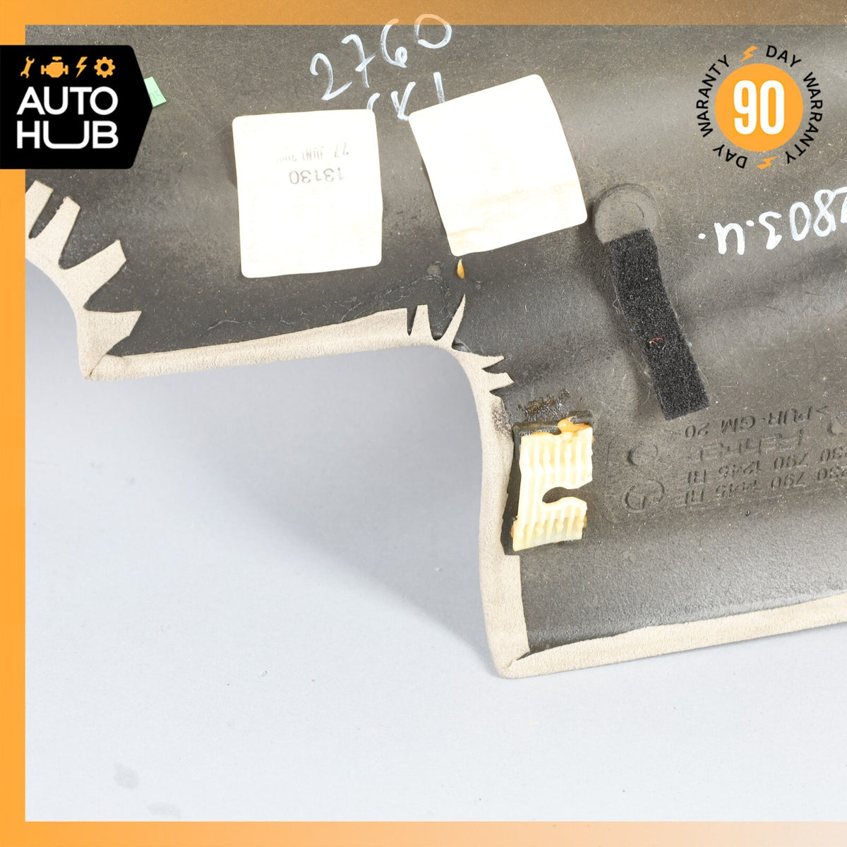 03-12 Mercedes R230 SL55 SL600 Right Top C Pillar Column Cover Trim Suede OEM - photo 9