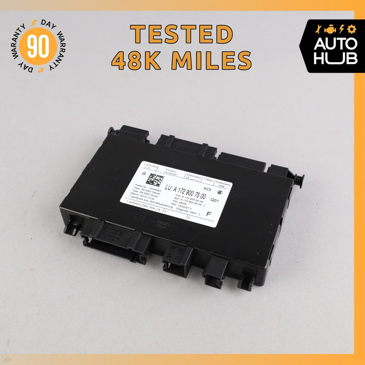 08-18 Mercedes W212 E350 CLS63 SLK250 Seat Control Module Front Left Side OEM - photo 1