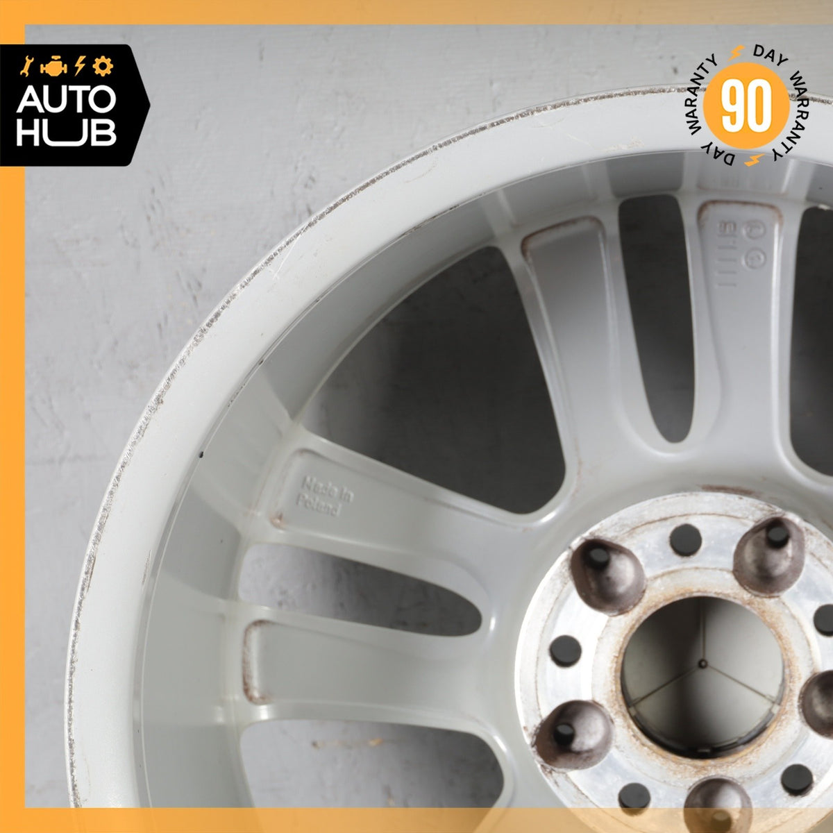 Mercedes W209 CLK350 SLK350 8.5 X 17 17" Rear Wheel Rim Silver 2094014302 OEM - photo 12