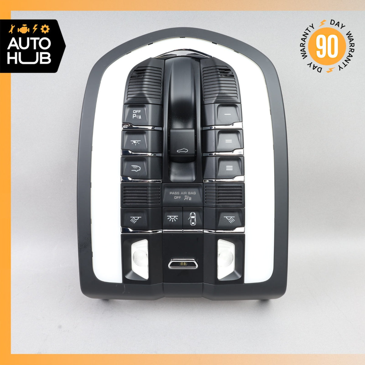 10-18 Porsche Cayenne 958 Panamera Front Overhead Dome Light Lamp Black OEM 80k - photo 1