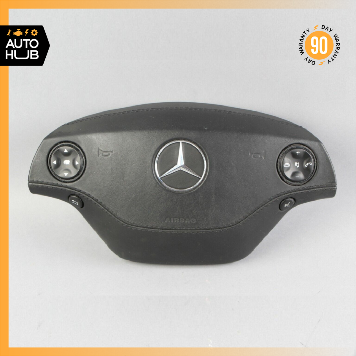 07-10 Mercedes W221 S550 CL550 S400 Steering Wheel Airbag Air Bag Black OEM - photo 1