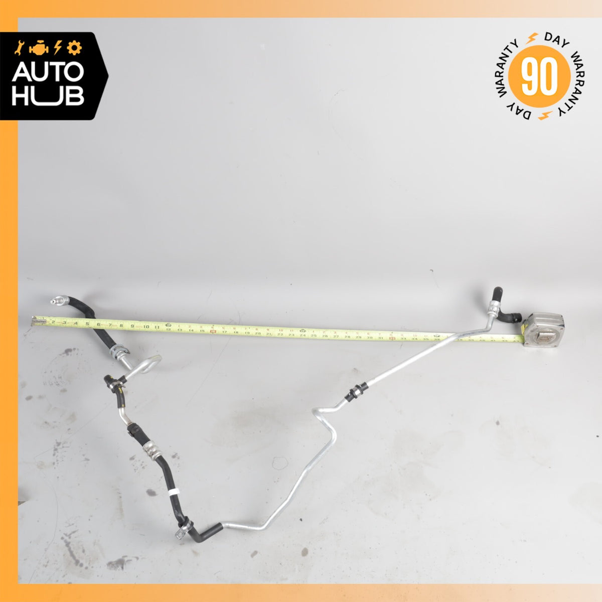 12-16 Porsche Panamera 970 Hybrid S Power Steering Hose Return Pipe Line OEM 70k - photo 8