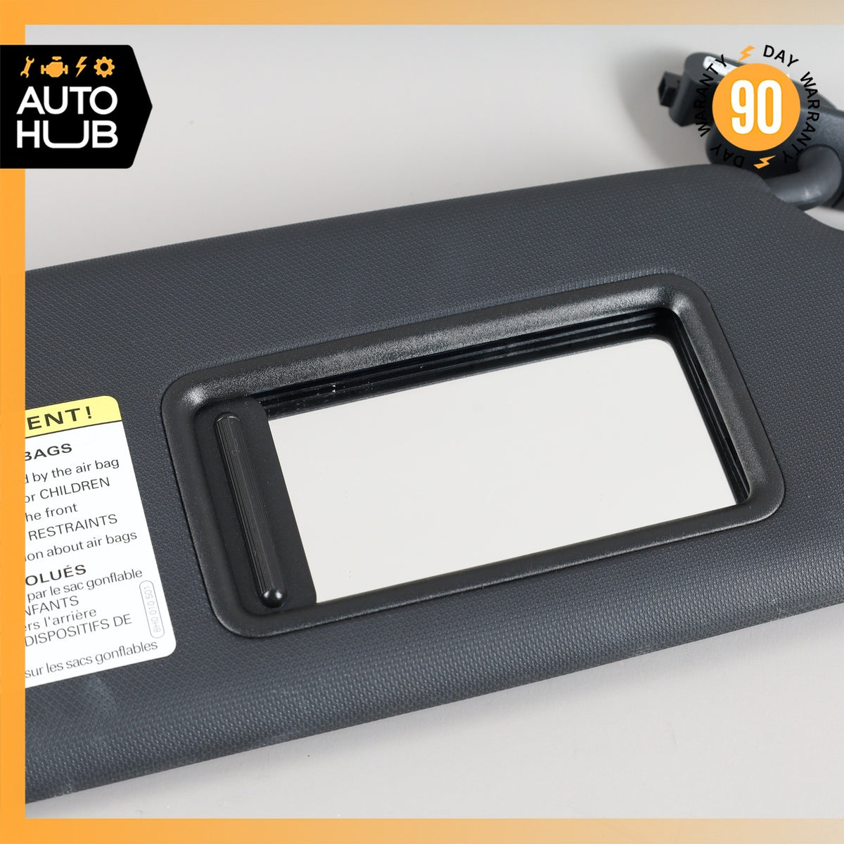 16-18 Audi 8V A3 E-Tron Right Side Sunvisor Sun Visor Black OEM - photo 8