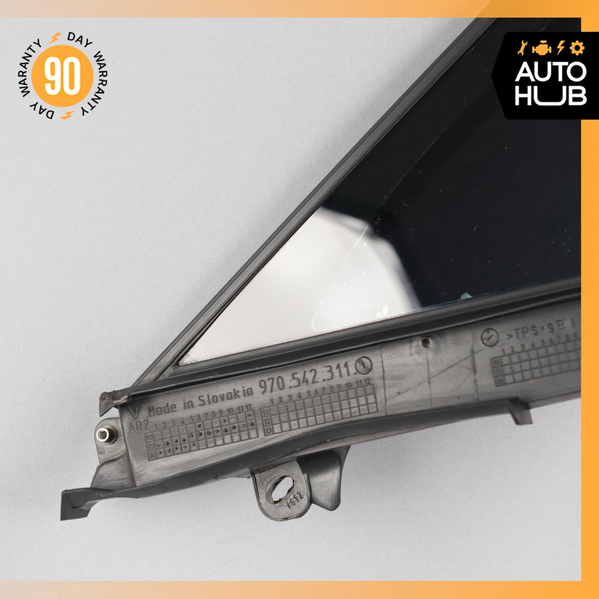 10-16 Porsche Panamera 970 Turbo GTS Front Left Side Door Vent Window Glass OEM - photo 3