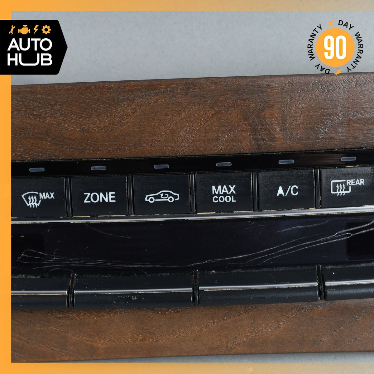 14-17 Mercedes W212 E250 E550 A/C AC Heater Climate Control Switch Wood OEM - photo 3