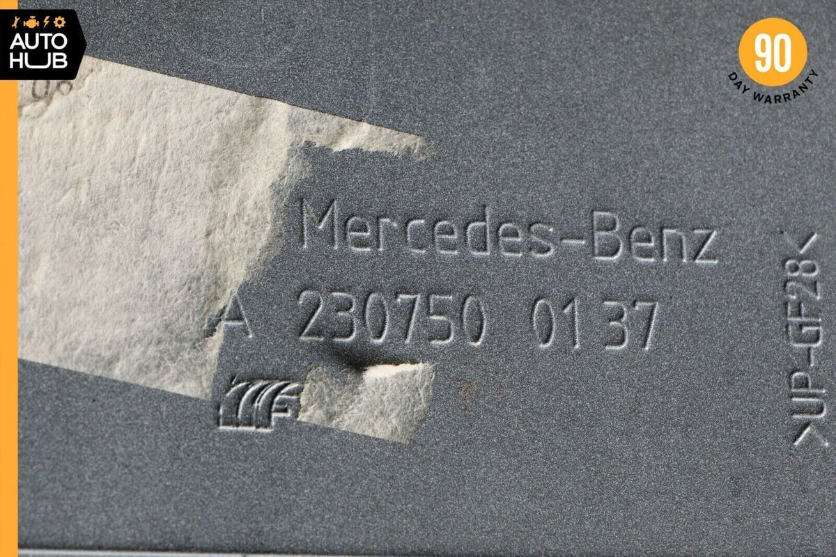 03-12 Mercedes R230 SL500 SL550 SL55 AMG Trunk Lid License Plate Holder OEM - photo 11