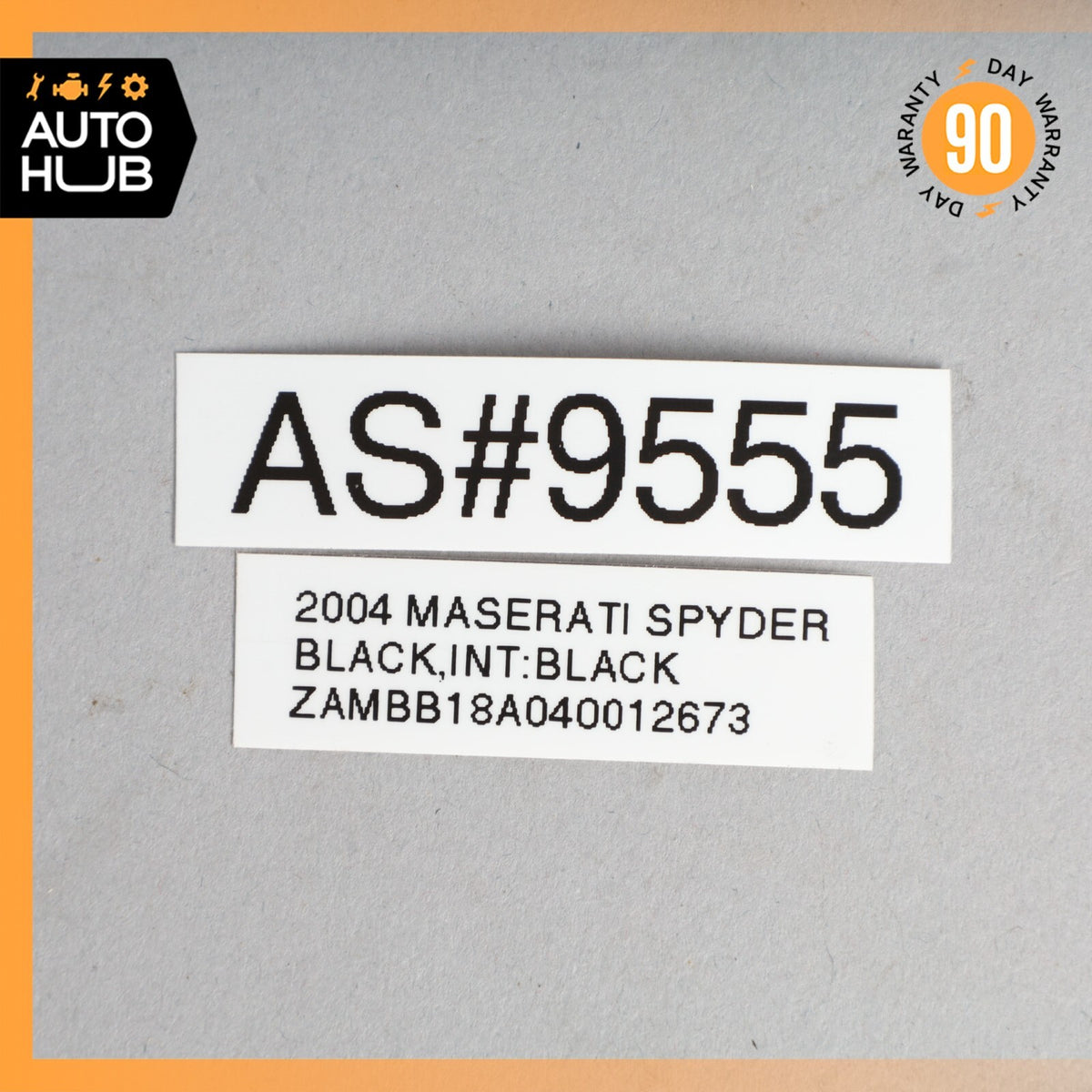 02-07 Maserati Spyder 4200 M138 GT Front Left Side Sunvisor Sun Visor Black OEM - photo 12