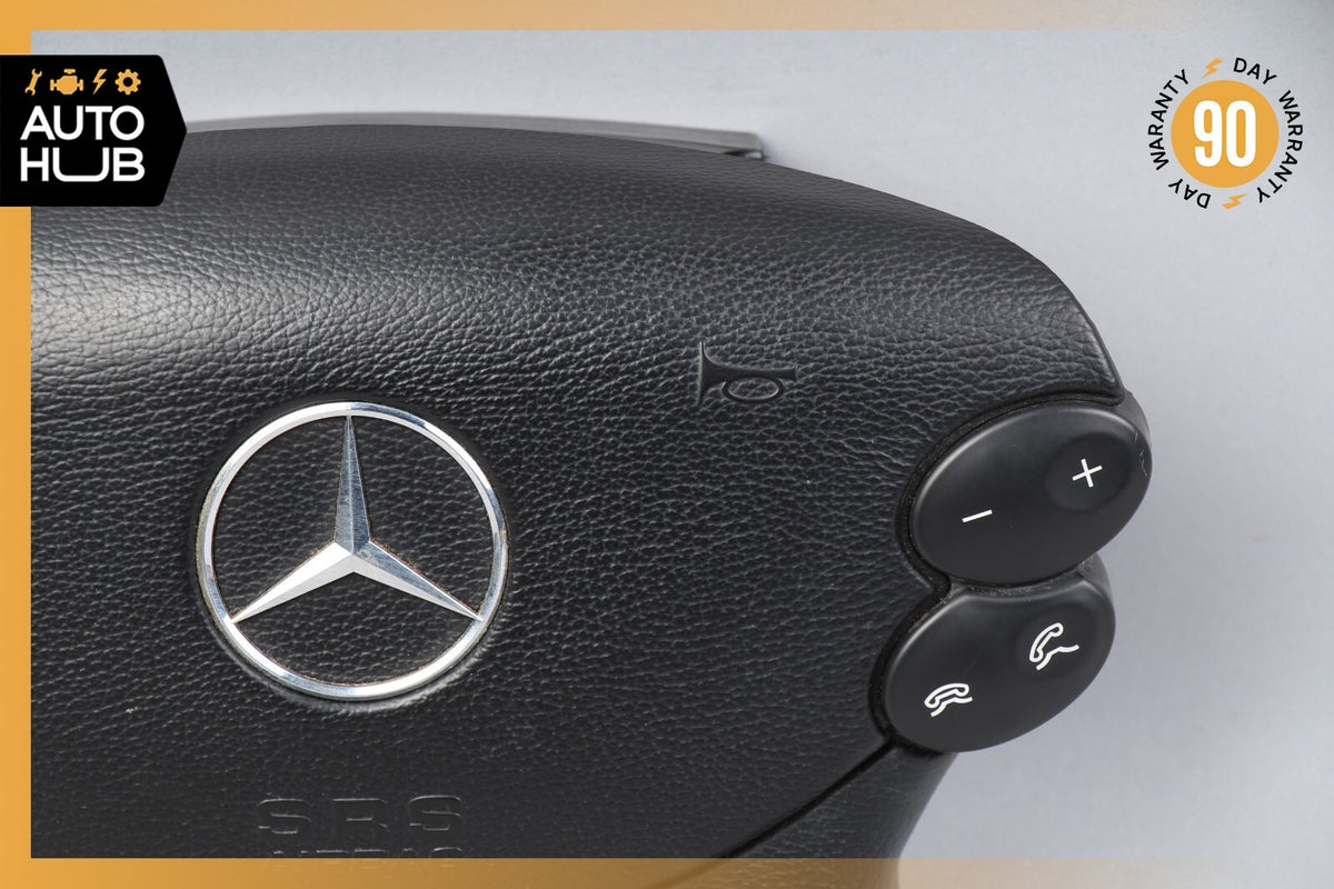 Mercedes R230 SL500 SL55 AMG CLK500 E350 Steering Wheel Airbag Air Bag Black OEM - photo 3