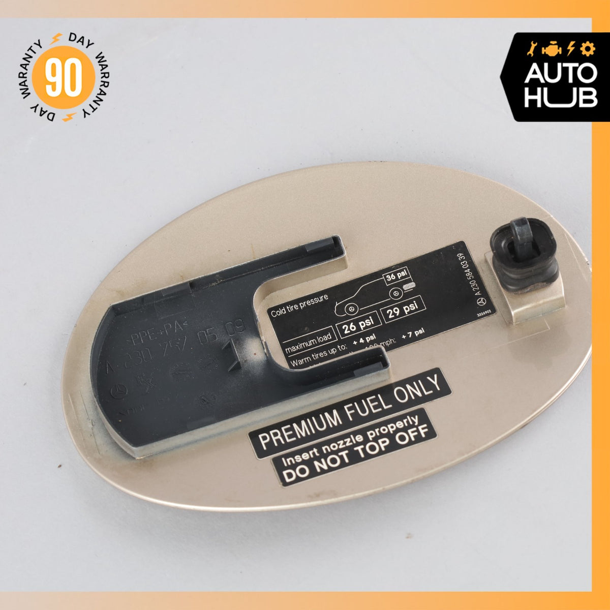 03-12 Mercedes R230 SL500 SL55 AMG Fuel Filler Gas Tank Door Flap Lid OEM - photo 6