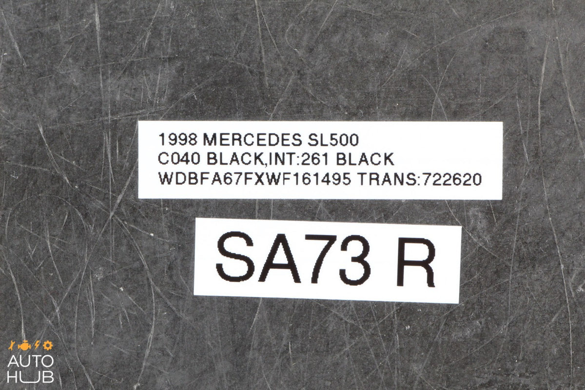 90-02 Mercedes R129 SL600 500SL Seat Backrest Cover Panel Trim Right Side Black - photo 4