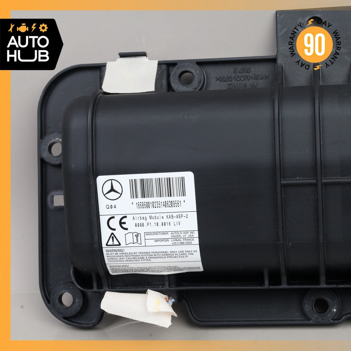12-16 Mercedes W166 ML350 ML400 GL550 Knee Airbag Air Bag Left Side Black OEM - photo 8