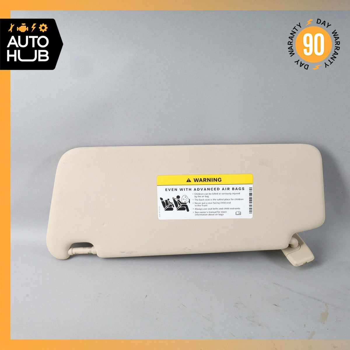 Mercedes W207 E400 C250 Right Side Sun Visor Shade Sunvisor Black OEM - photo 1