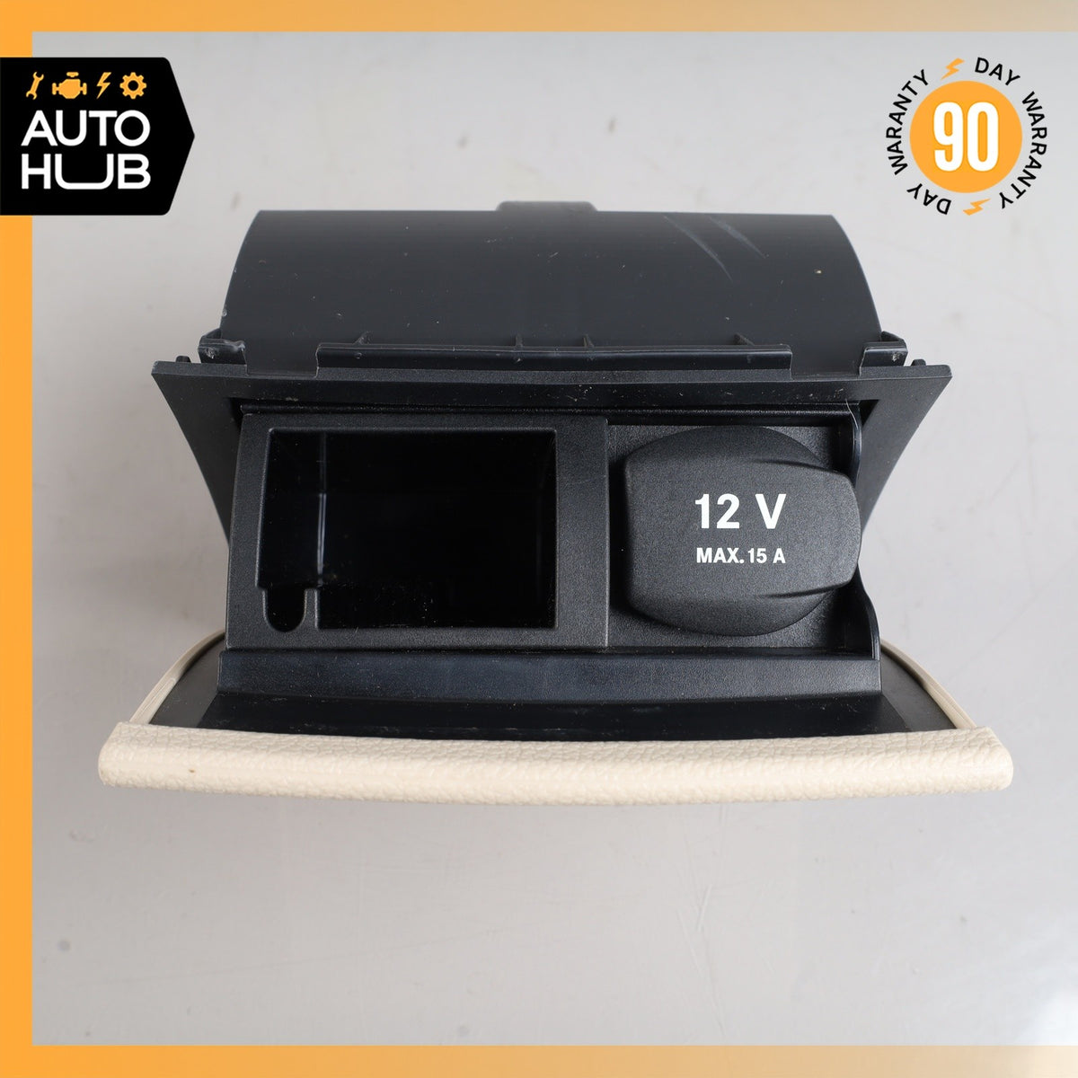 08-17 Mercedes X204 GLK250 C300 Center Console Ashtray Ash Tray Rear Beige OEM - photo 2