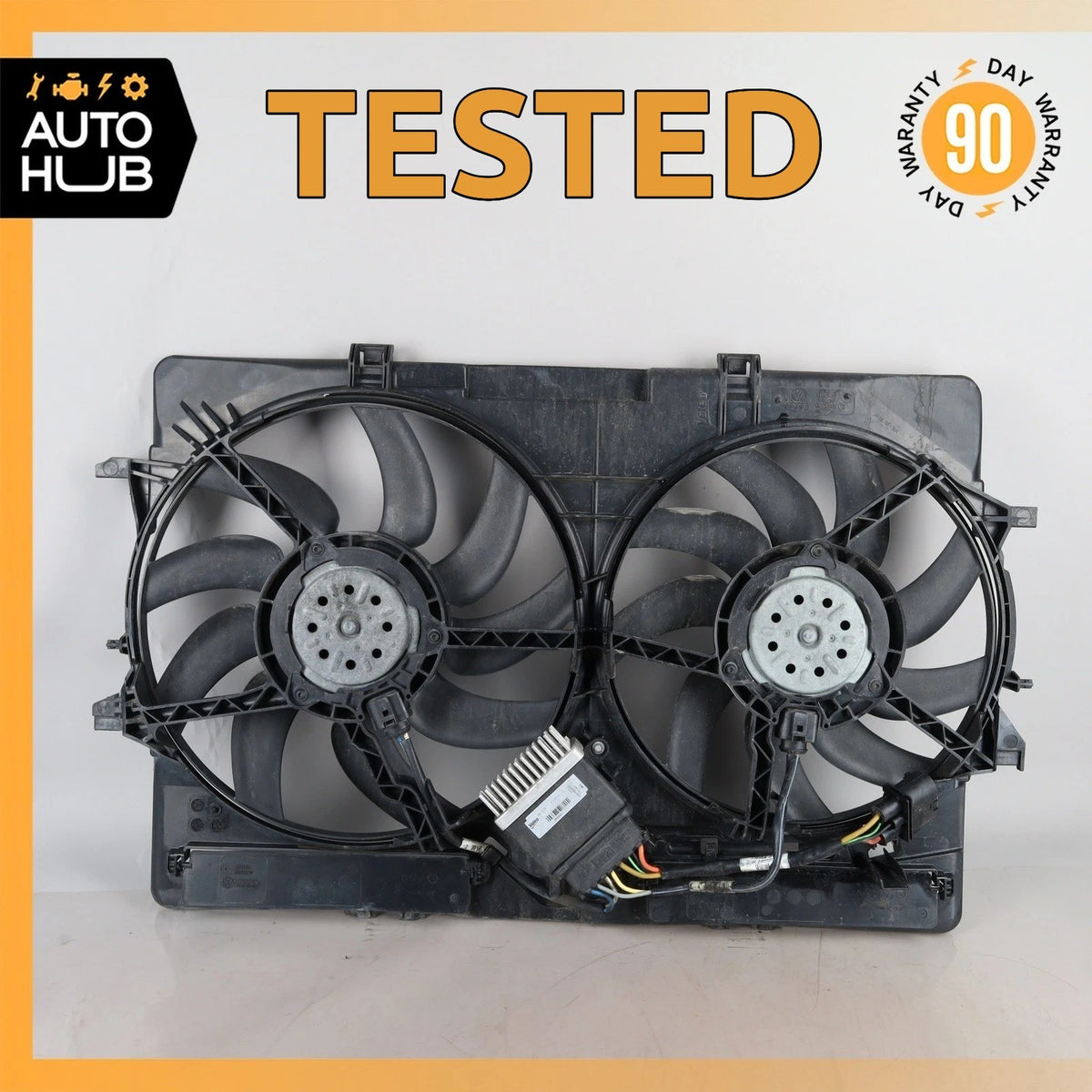 Audi 8R Q5 A5 2.0L Engine Radiator Cooling Fan Motor Assembly OEM - photo 1