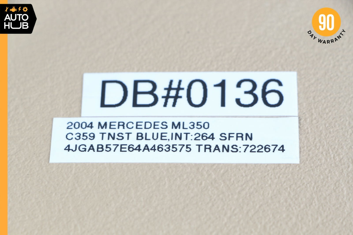 98-05 Mercedes W163 ML350 ML430 Left Side Dashboard Dash Cover Panel Trim OEM - photo 8