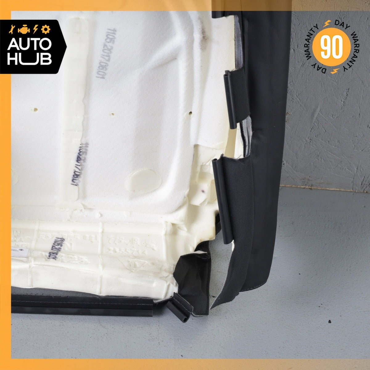 15-18 Porsche Macan 95B Front Left Side Seat Upper Cushion Leather Black OEM - photo 14