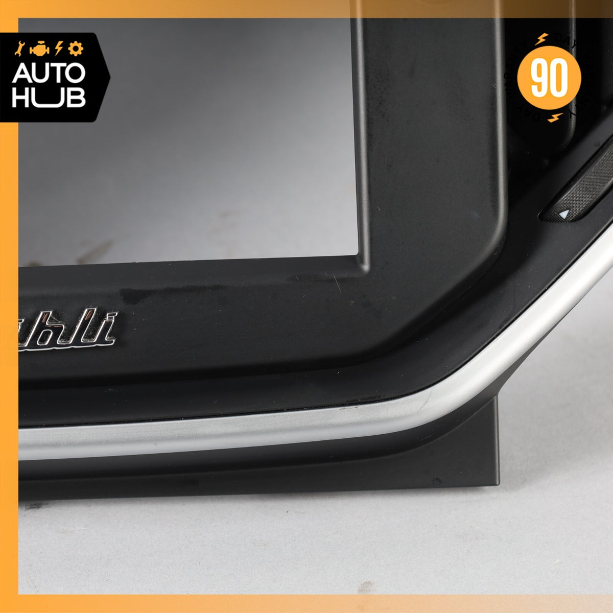 14-16 Maserati Ghibli Center Dash Air Vent Grille Screen Frame Trim Panel OEM - photo 6