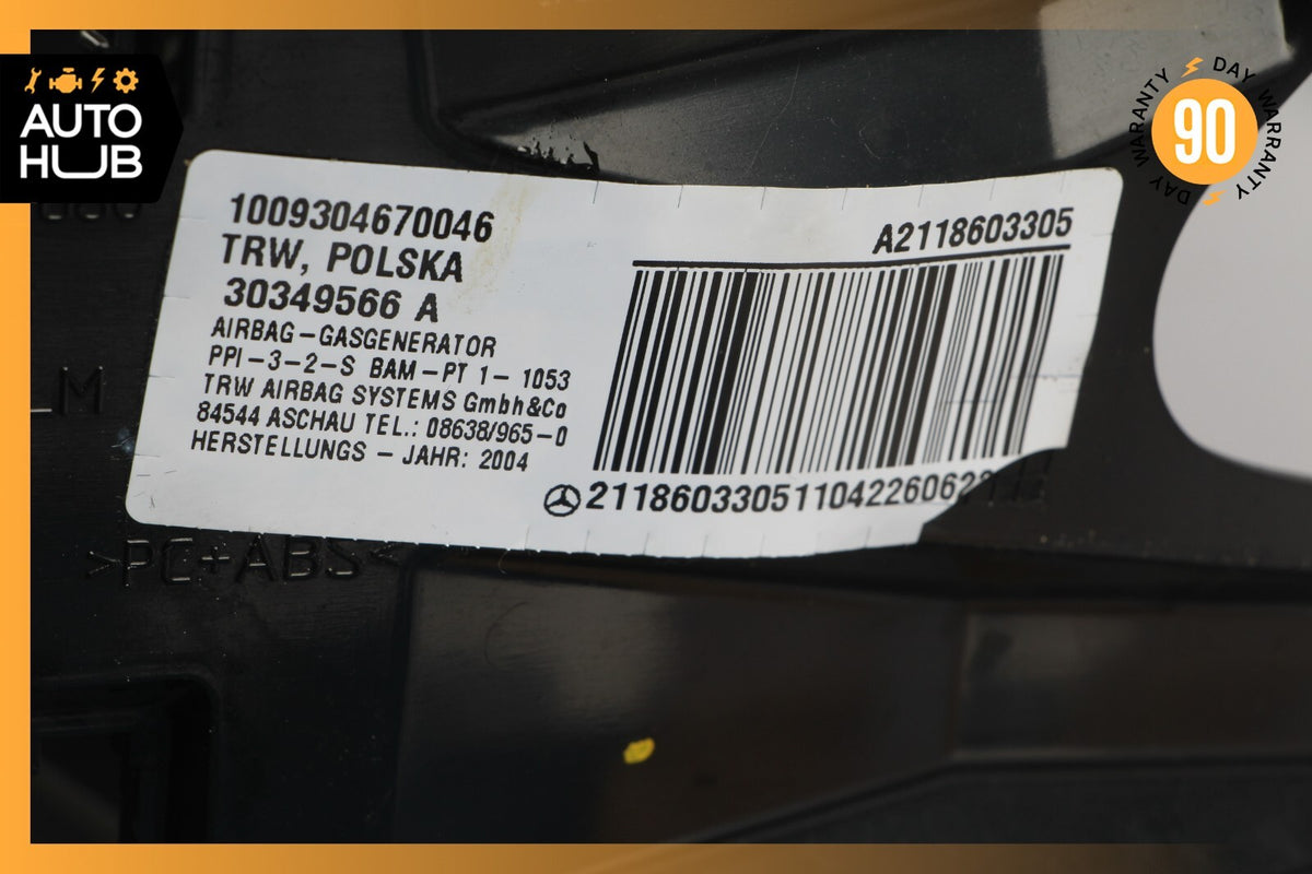 03-06 Mercedes W211 E55 E350 Dashboard Glove Box Storage Compartment Black OEM - photo 11