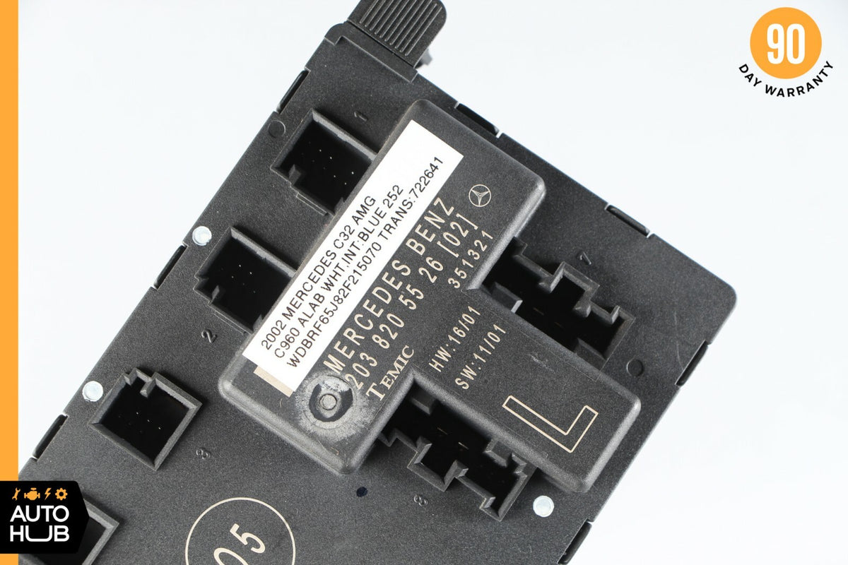 01-07 Mercedes W203 C230 C280 C32 Front Left Door Control Module 2038205526 OEM - photo 5