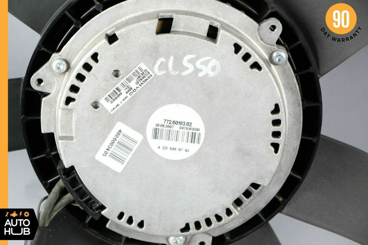 07-13 Mercedes W216 CL550 S550 S400 Engine Cooling Fan Motor 2215000793 OEM - photo 10